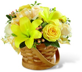 Sunny Surprise Basket from Visser's Florist and Greenhouses in Anaheim, CA